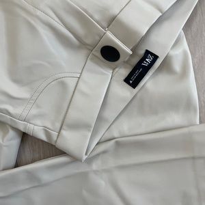 ZARA faux leather trouser pants